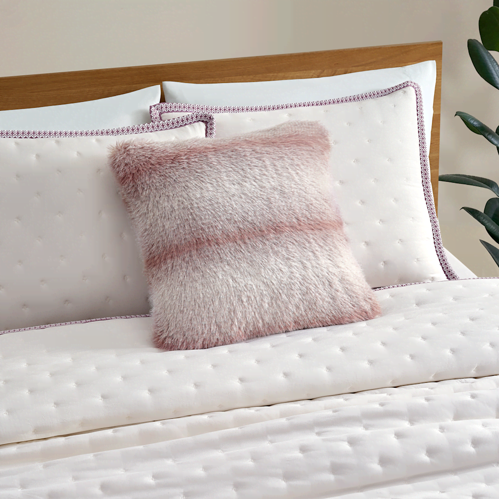 Ombre Faux Fur Accent Pillow 20 X 20