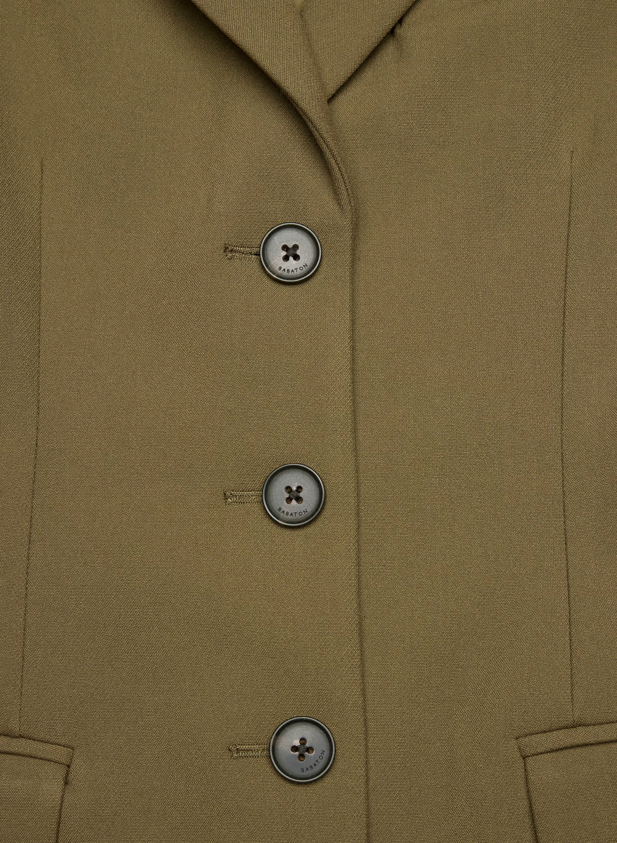 Single-Breasted Stretch Blazer - Brown Check
