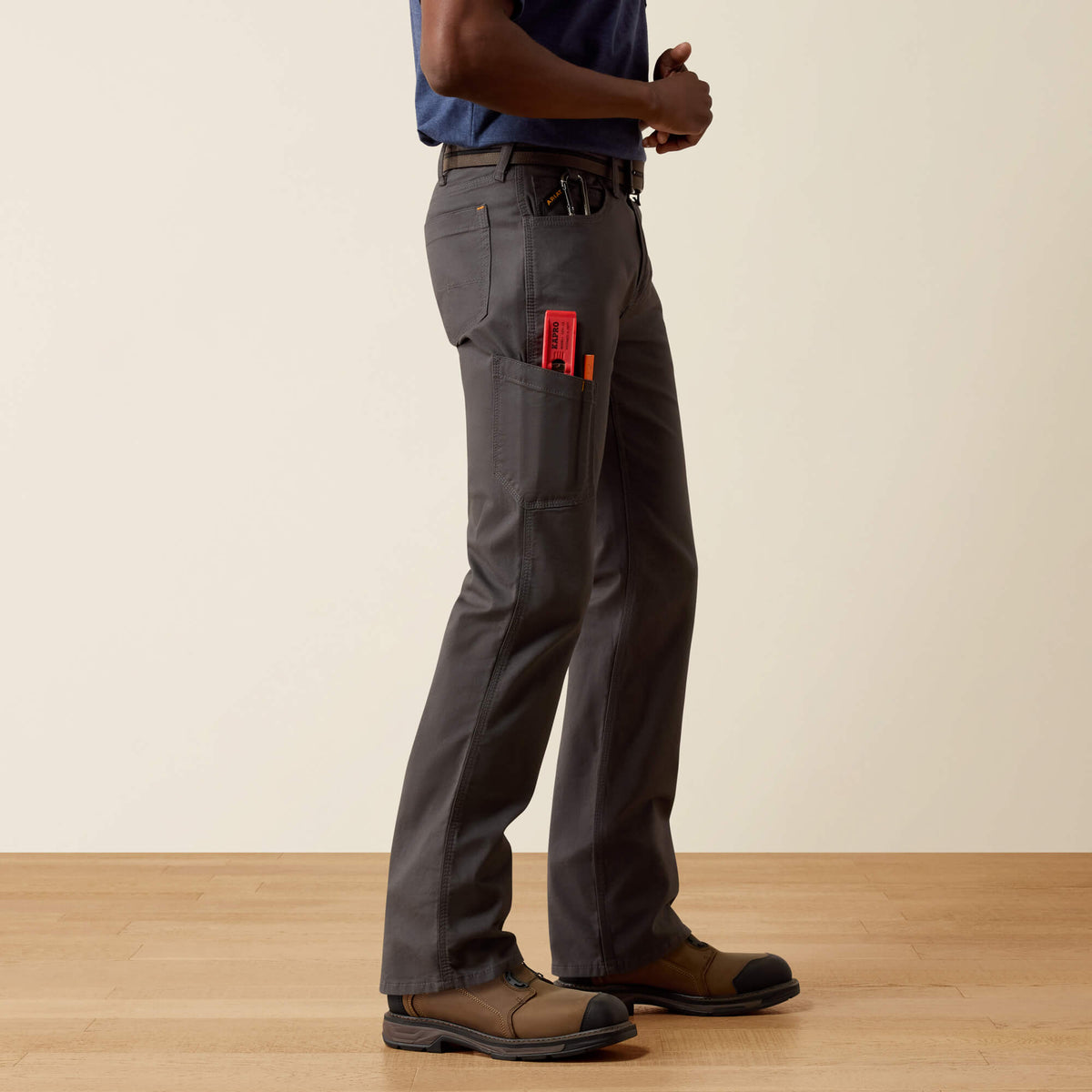 Men's Slim Stretch Canvas Work Pants - Gray
