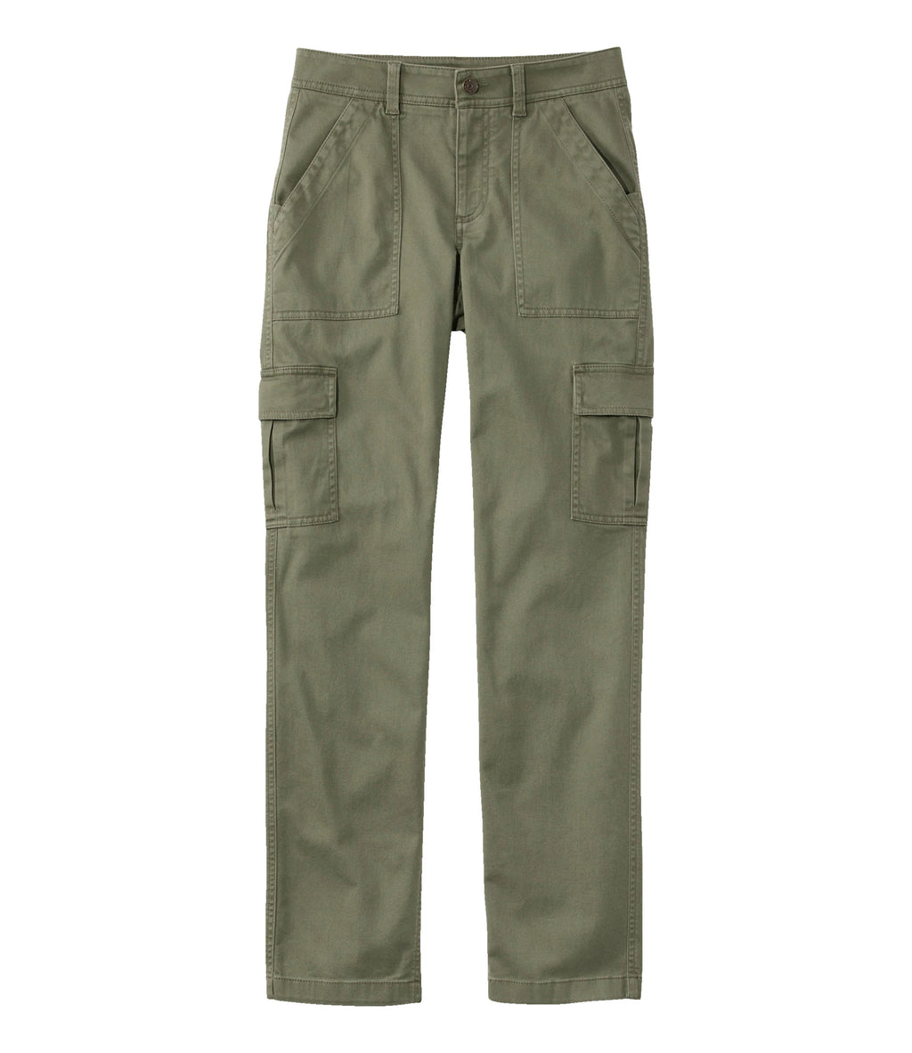 Women's Mid-Rise Stretch Cargo Pants - Olive