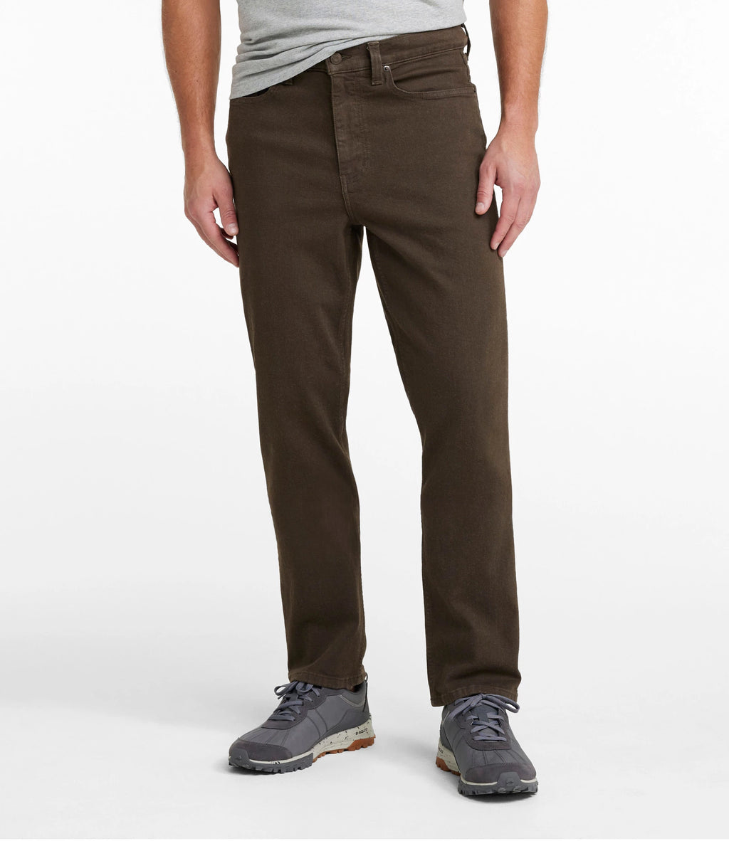 Men's Stretch Straight-Leg Jeans - Tan
