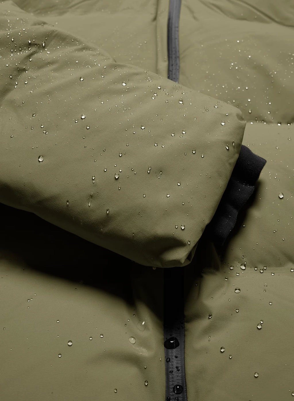 Waterproof Long Down Puffer Coat - Gray