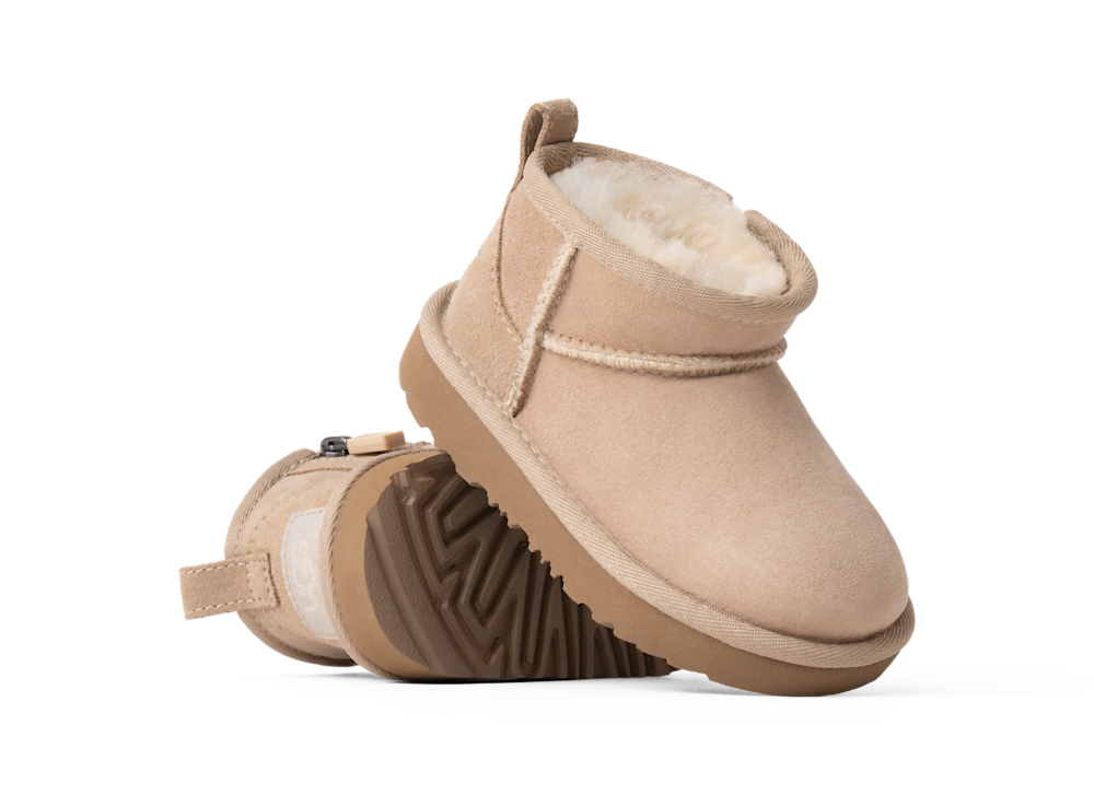Toddler Sheepskin Mini Boot - Chestnut