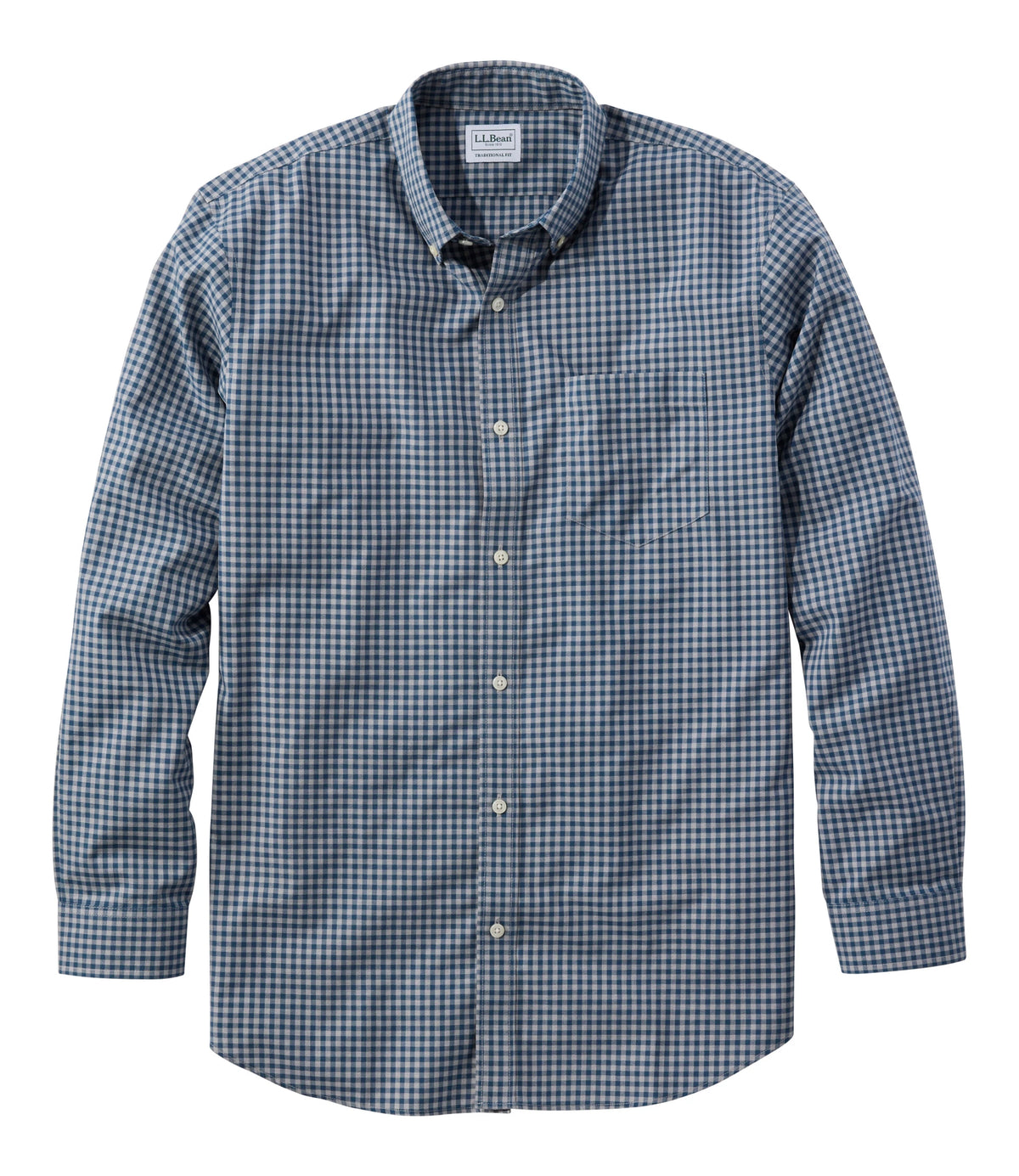 Men's Cotton Check Button-Down Shirt - Light Gold