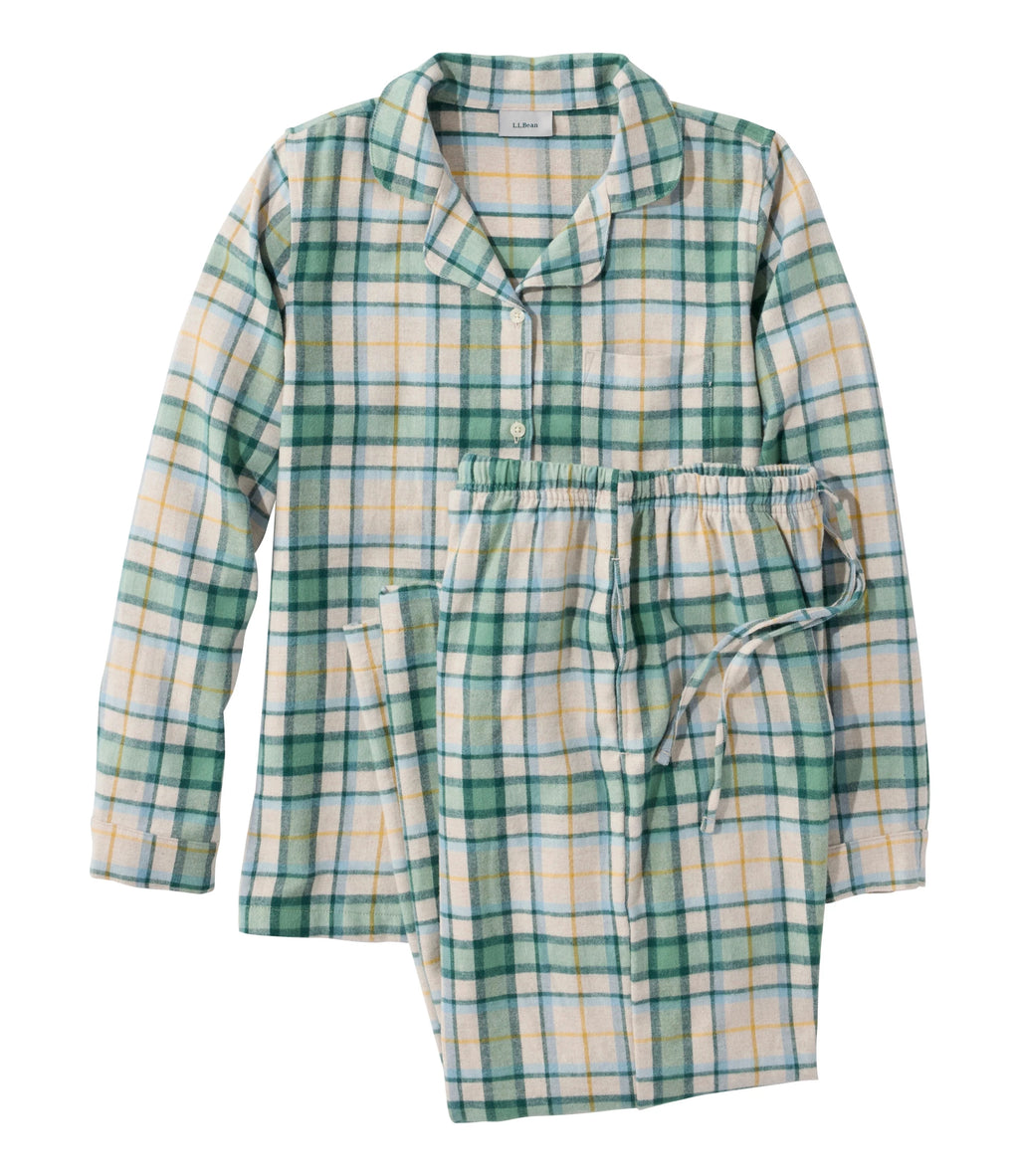 Women's Plaid Cotton Flannel Pajama Set