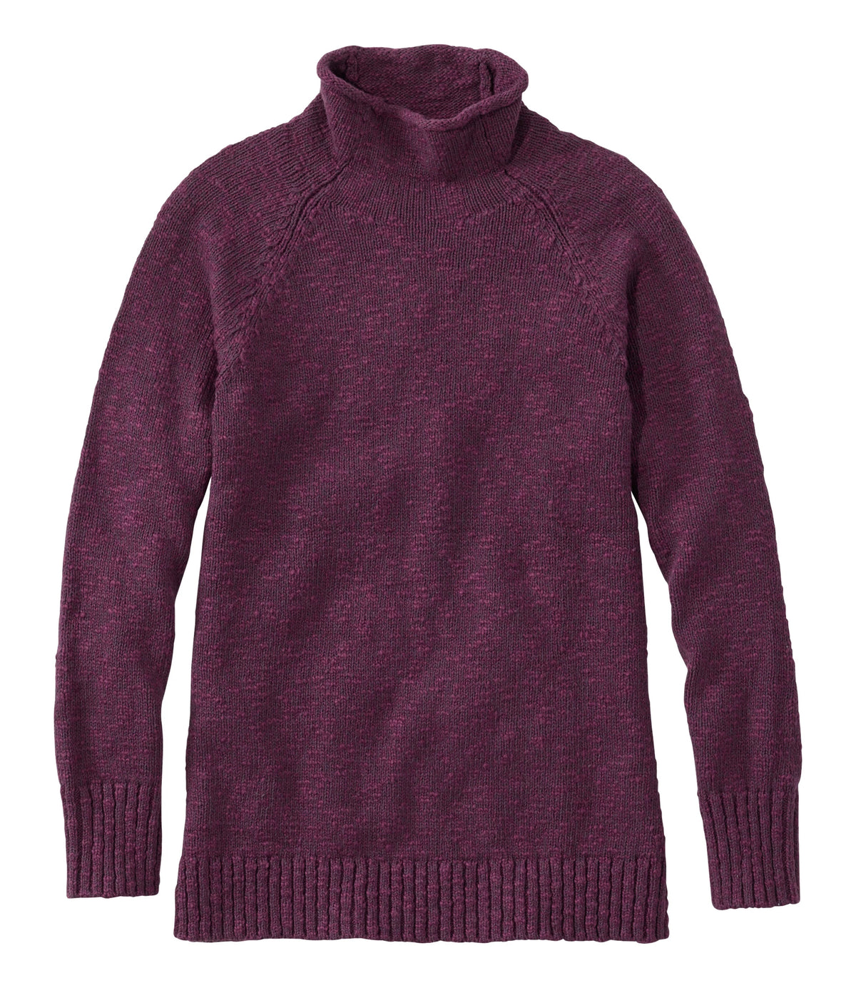 Women's Cotton Funnel Neck Pullover Sweater - Natural