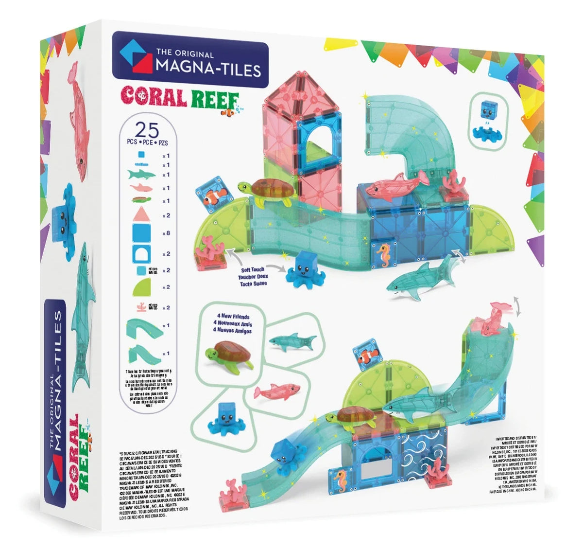 25-Piece Coral Reef Magnetic Building Set