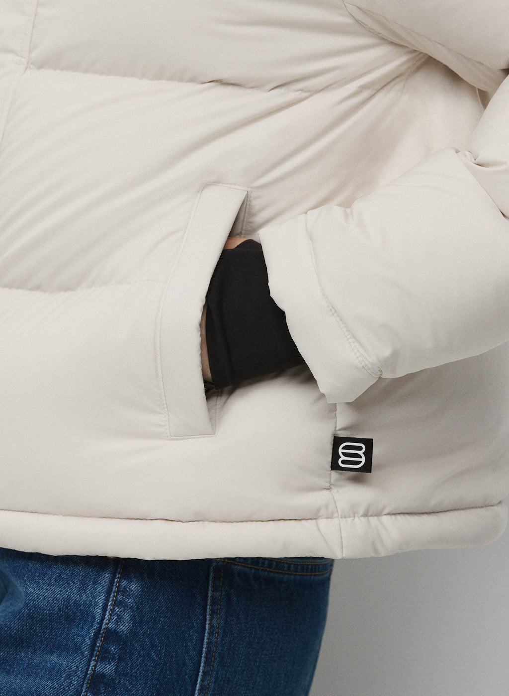 Short Down Puffer Jacket - Blue