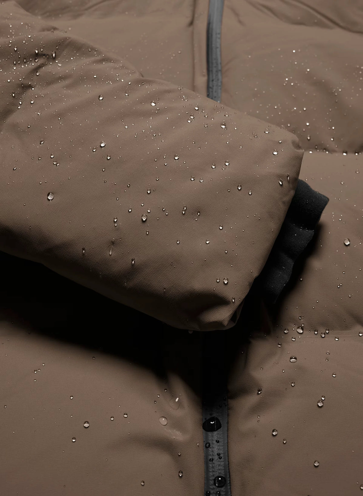 Waterproof Long Down Puffer Coat - Gray