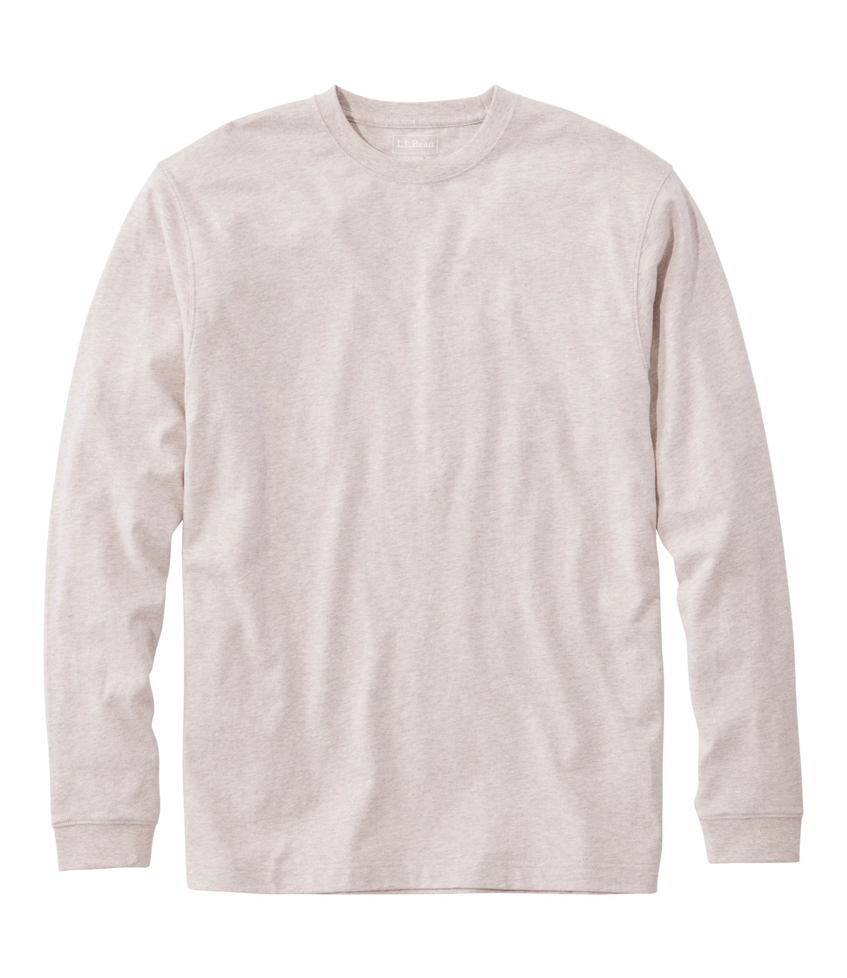 Men's Long-Sleeve Cotton Crewneck T-Shirt - Black