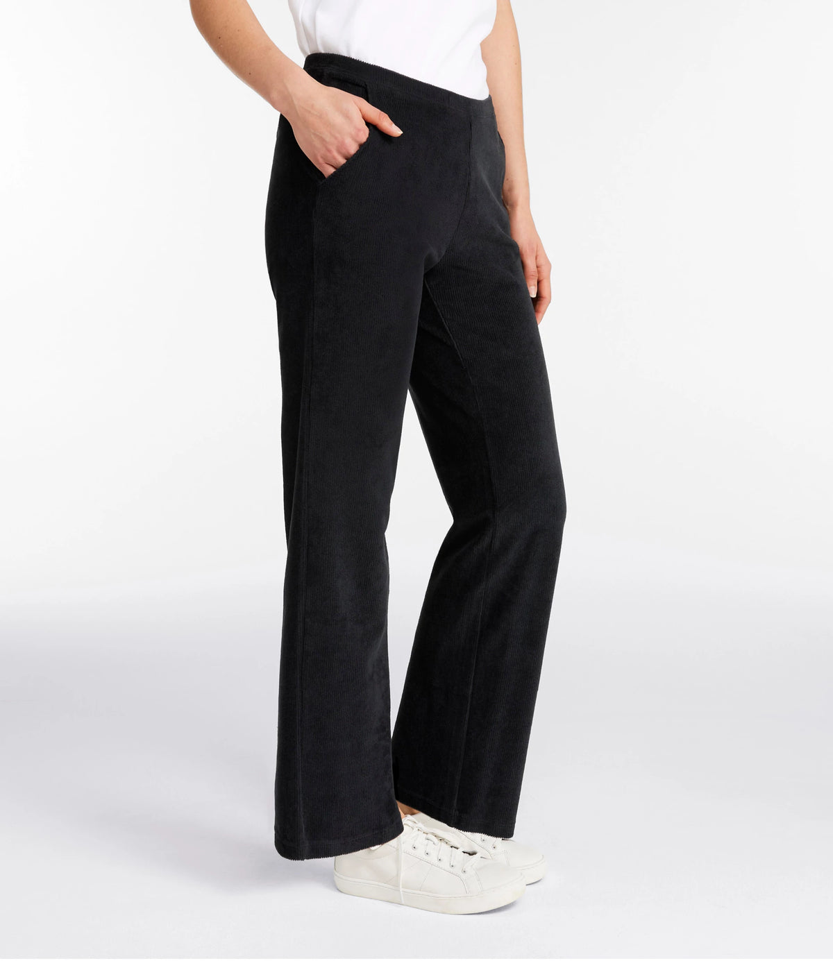 Women's Stretch Corduroy Straight-Leg Pants - Khaki