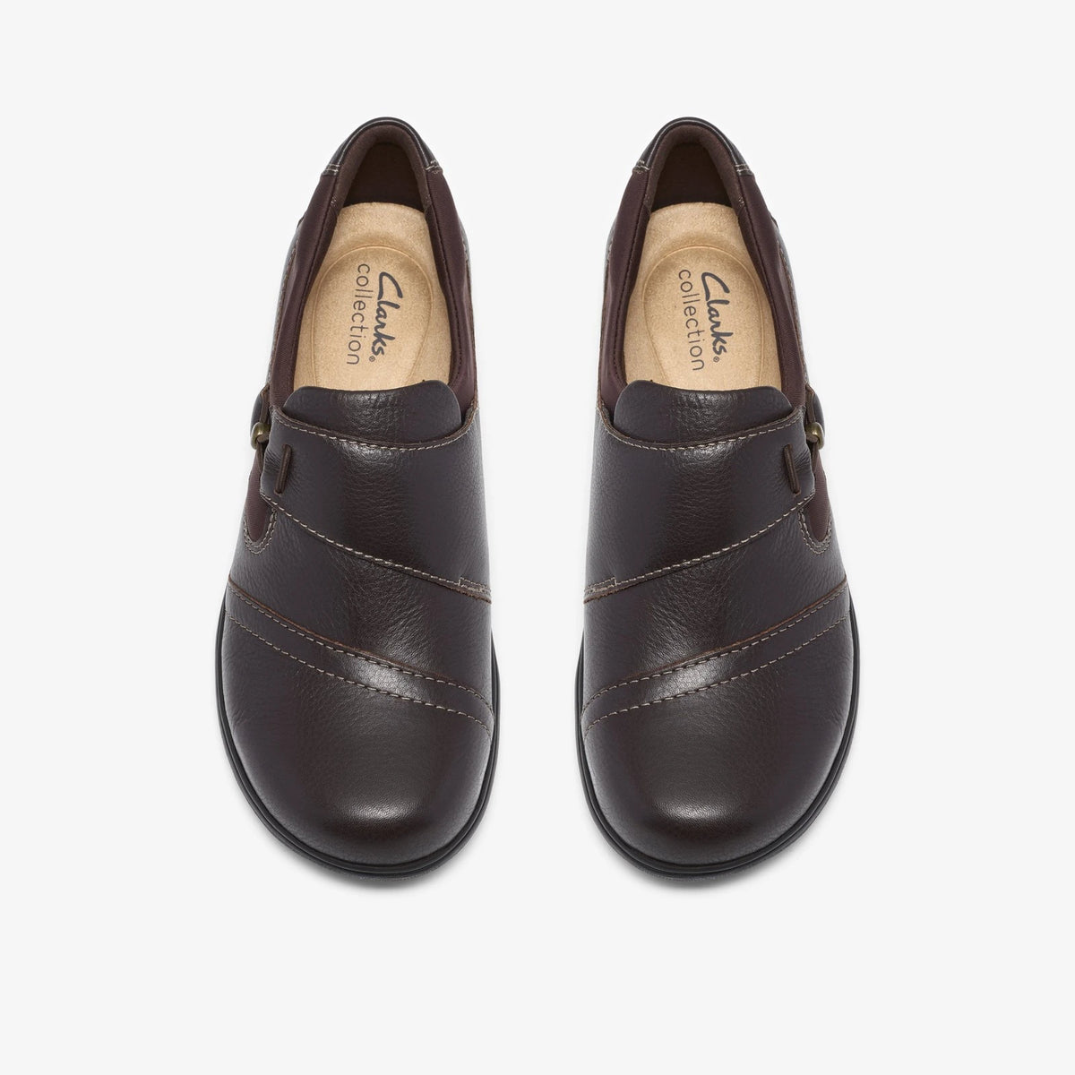 Women's Leather Slip-On Mule - Dark Brown