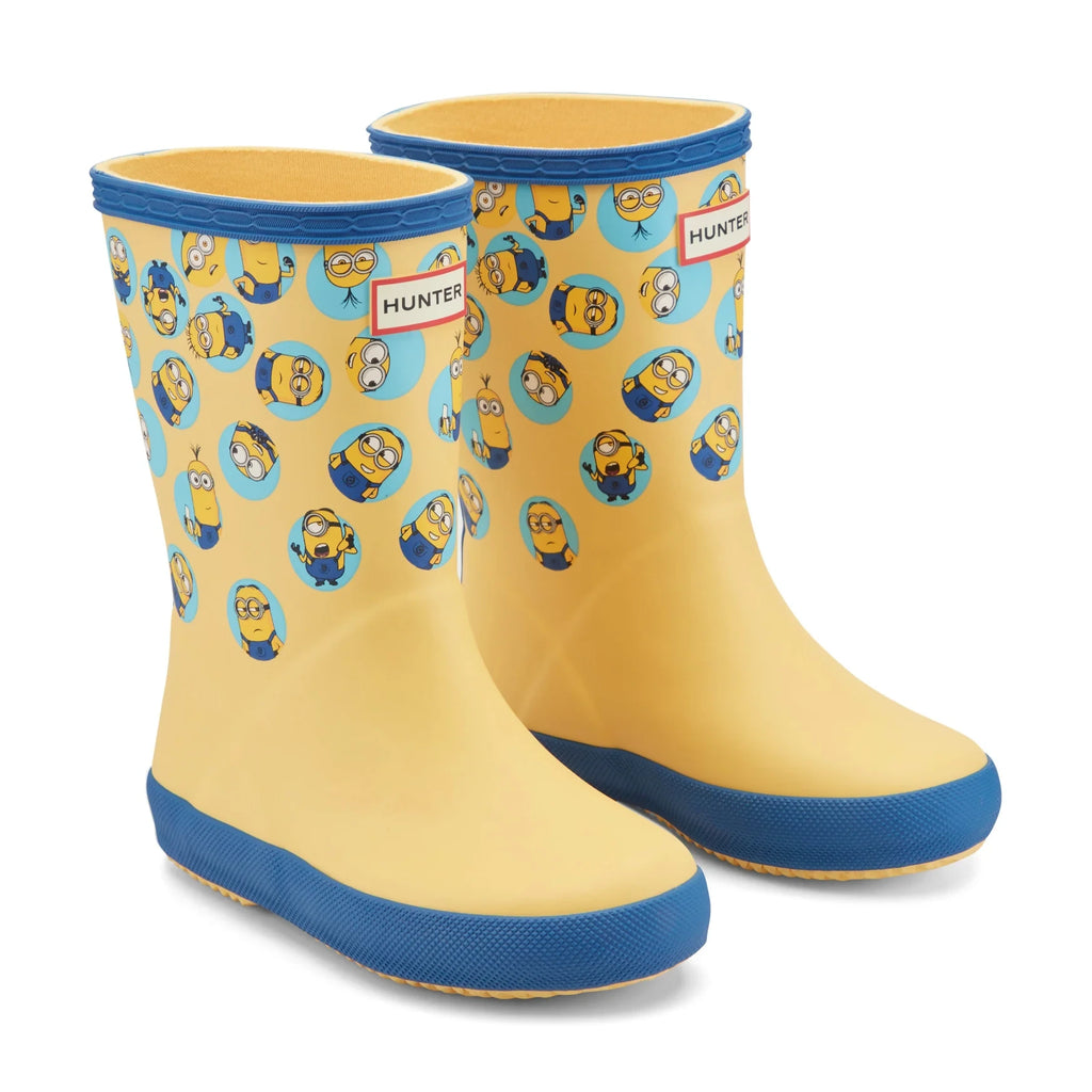 Kids' Waterproof Rubber Rain Boot - Yellow Character