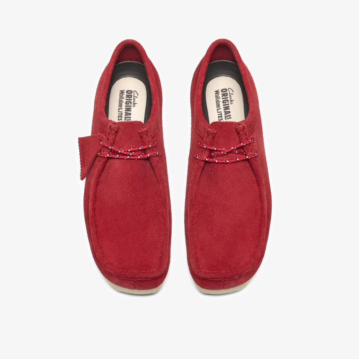 Men's Suede Moc Toe Lace-Up Shoe - Red