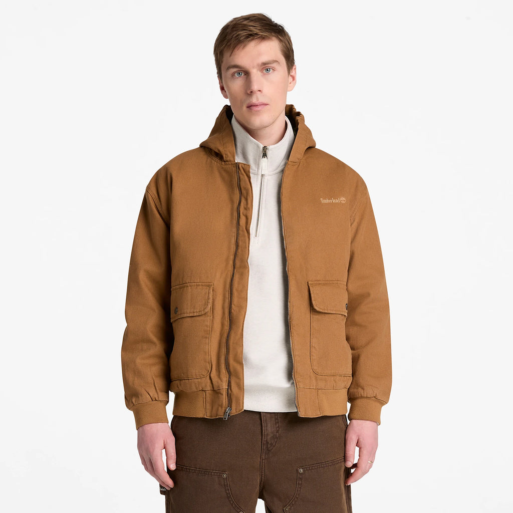 Men's Insulated Canvas Bomber Jacket