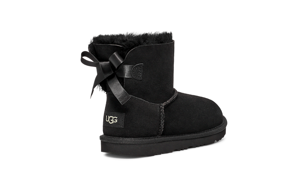 Kids' Mini Sheepskin Bow Boot - Brown