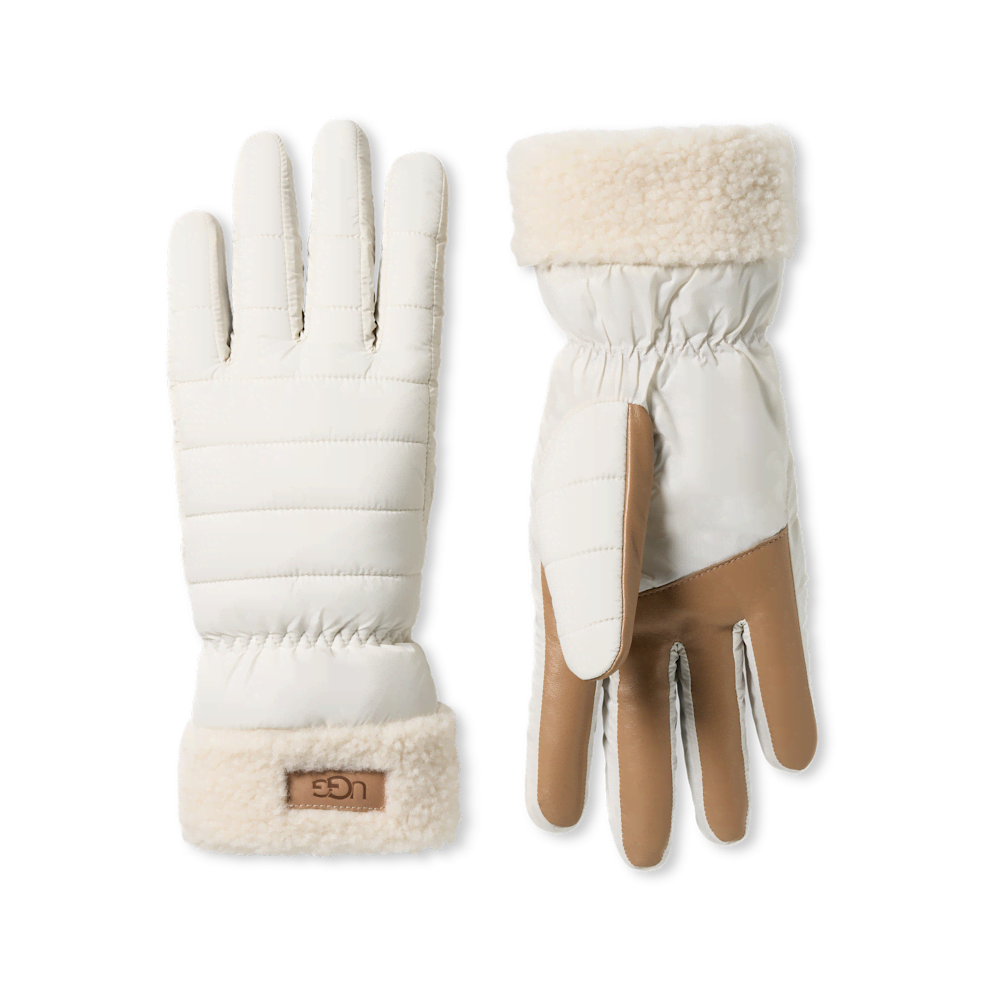 Recycled Nylon Cuff Gloves - Oyster