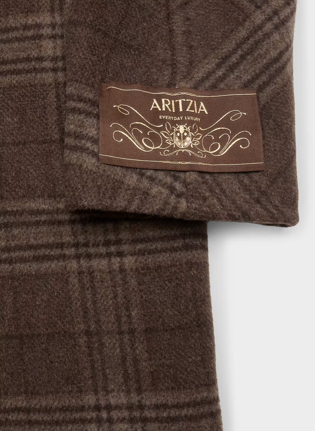 Double-Breasted Wool Cashmere Coat - Herringbone