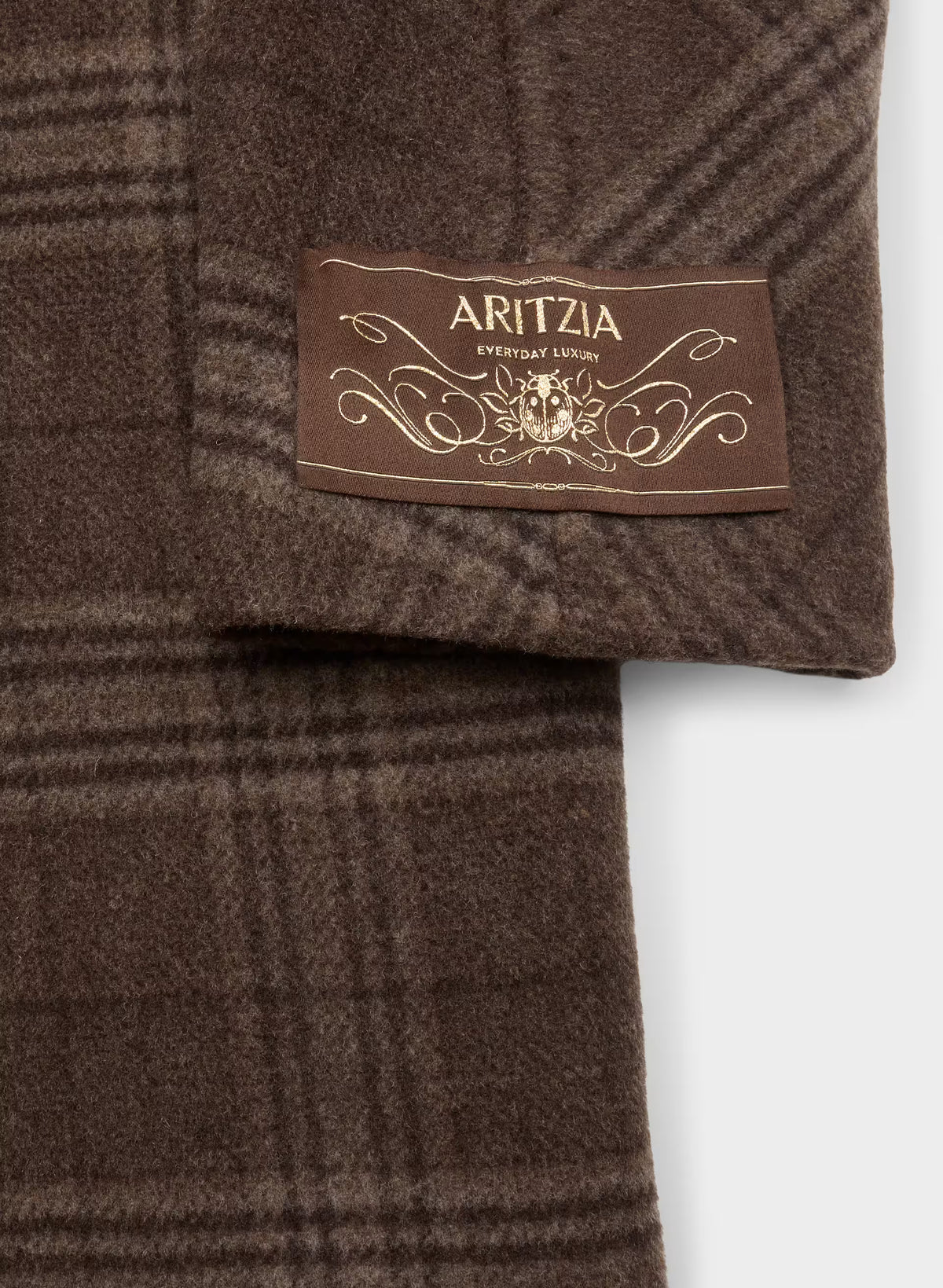 Double-Breasted Wool Cashmere Coat - Herringbone