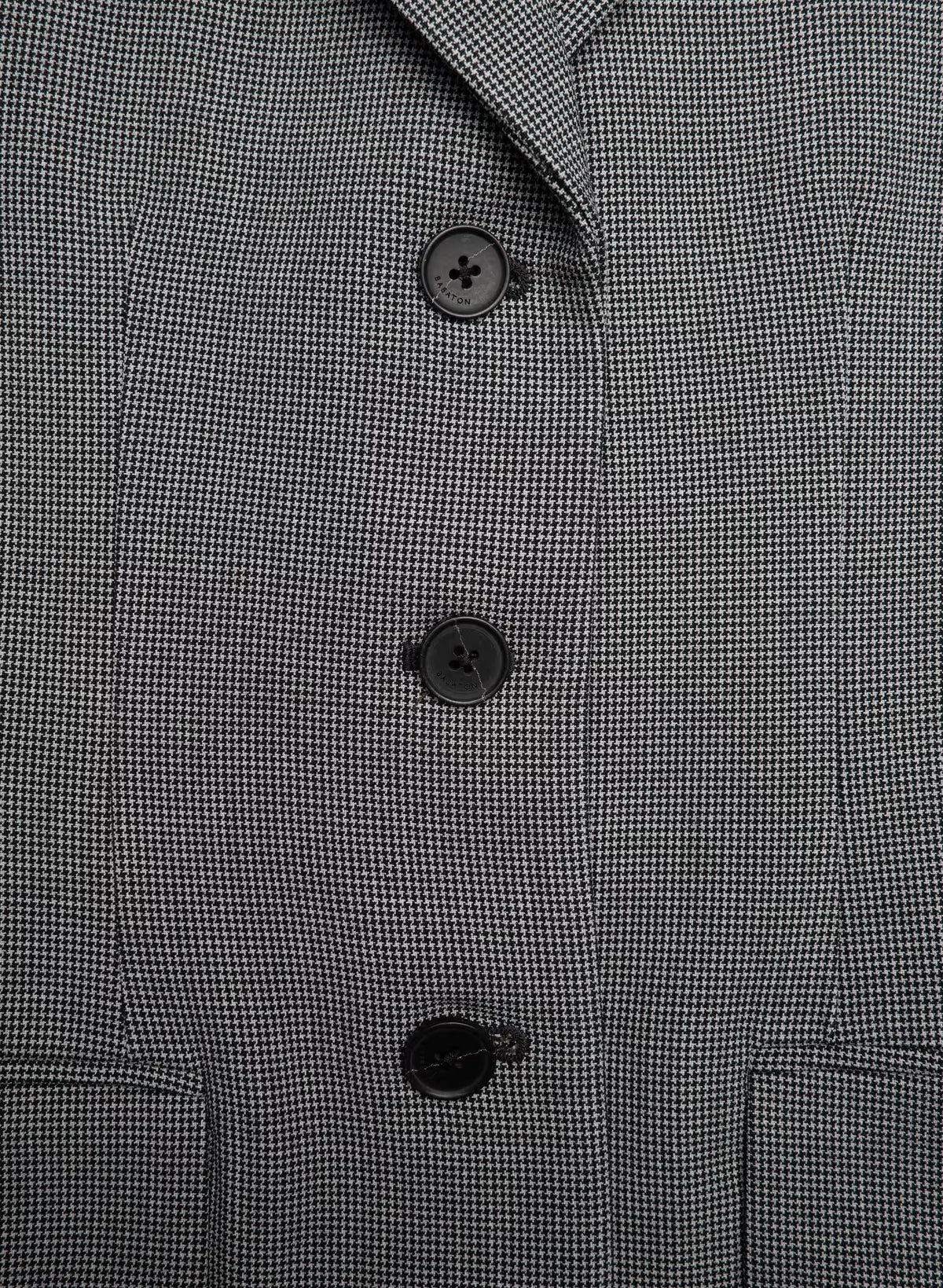 Single-Breasted Stretch Blazer - Brown Check