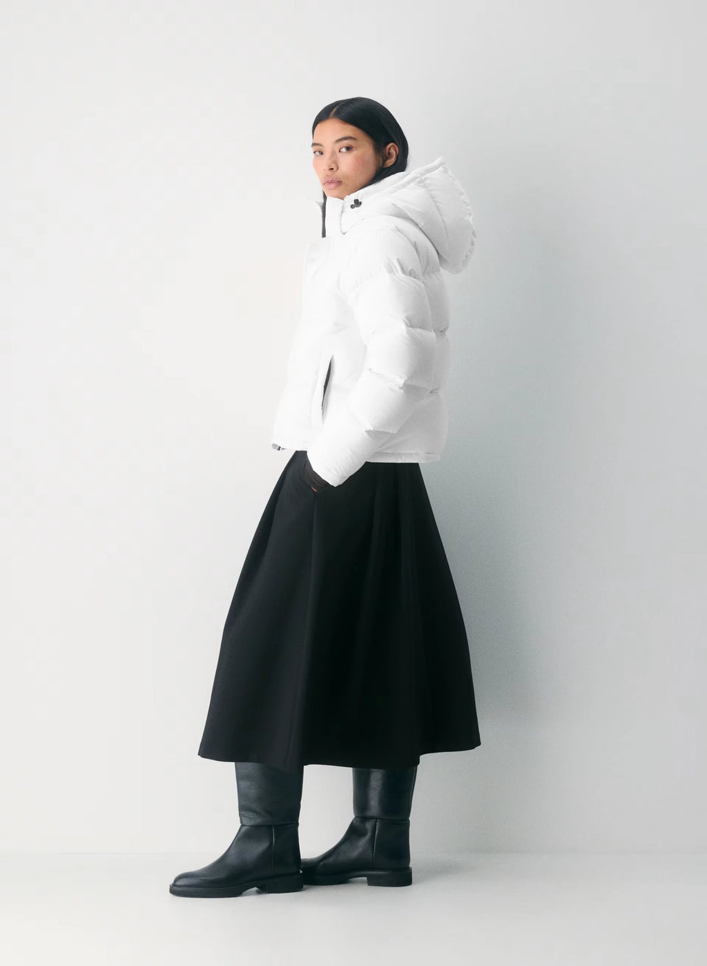 Short Down Puffer Jacket - Blue