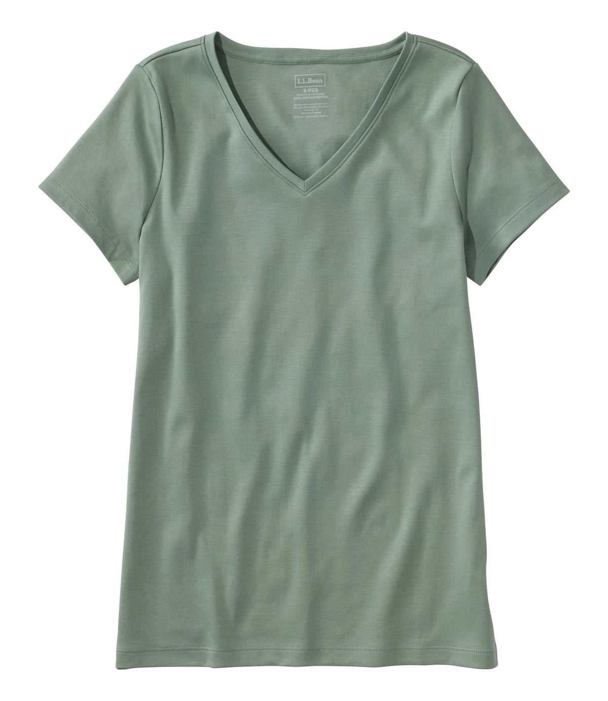 Women's Pima Cotton V-Neck T-Shirt - Black