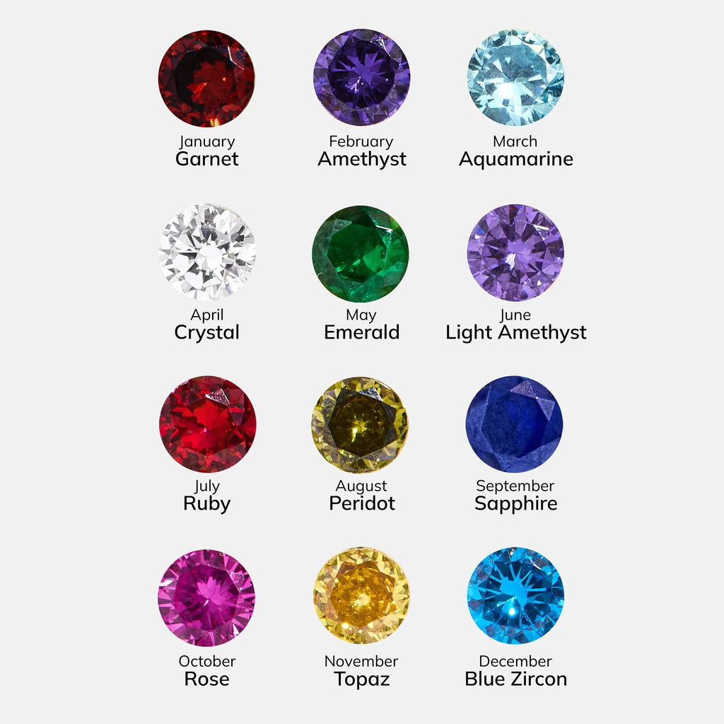 Custom Gold-Plated Birthstone Band Ring