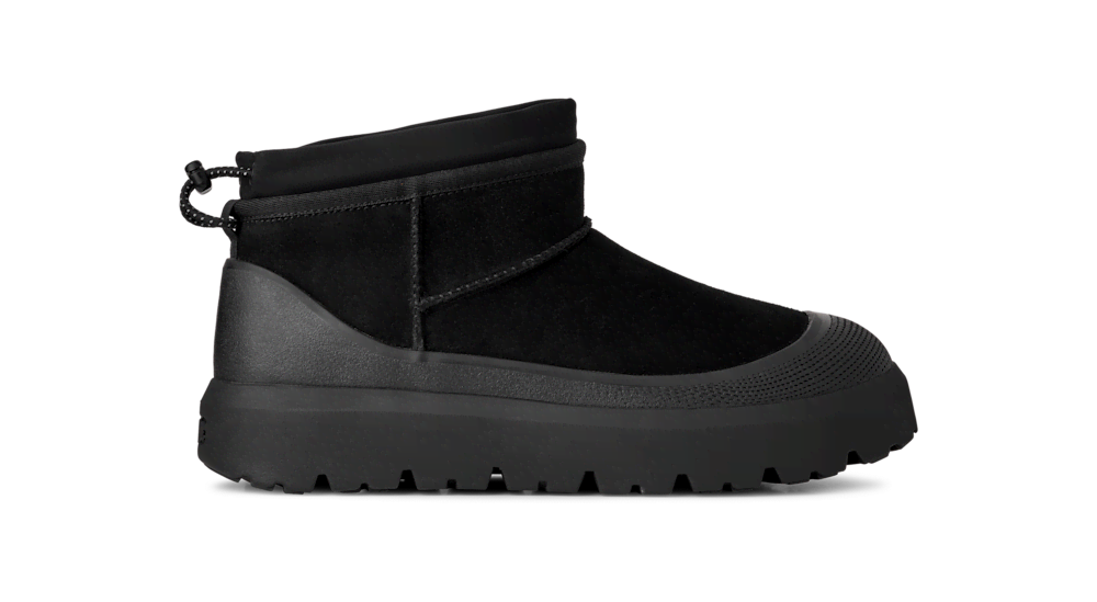 Men's Waterproof Short Winter Boots - Black