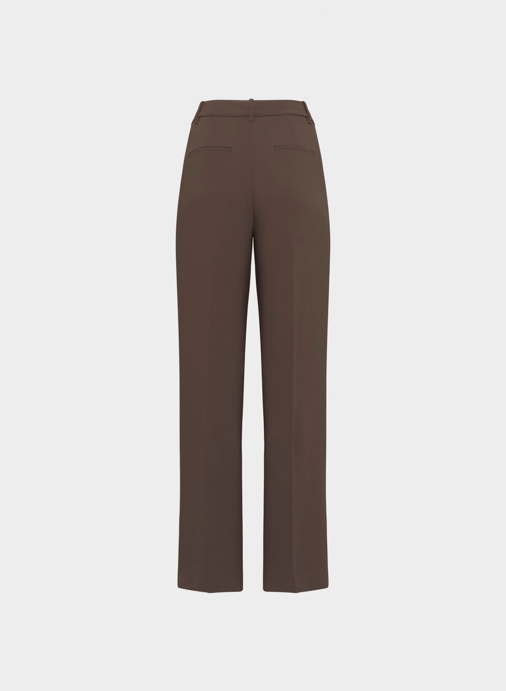 High-Rise Wide-Leg Crepe Trousers - Sand