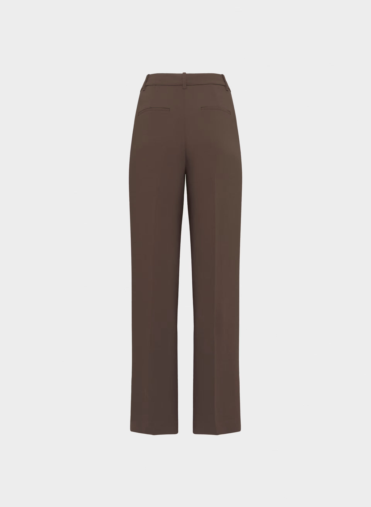High-Rise Wide-Leg Crepe Trousers - Sand