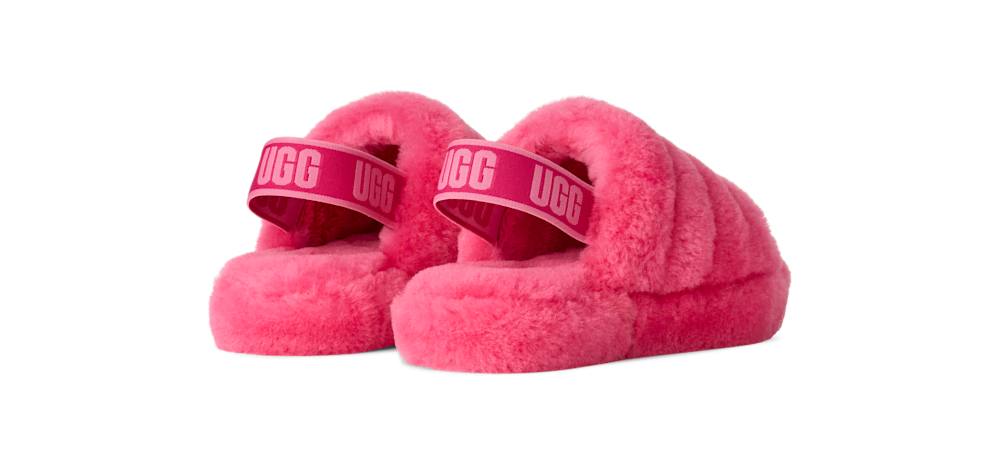 Kids' Sheepskin Strap Slide - Natural