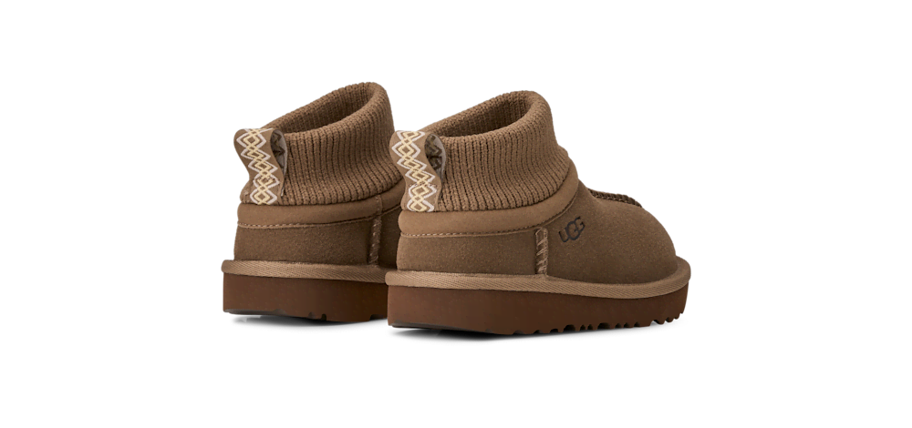 Toddler Stretch-Cuff Suede Boot - Purple