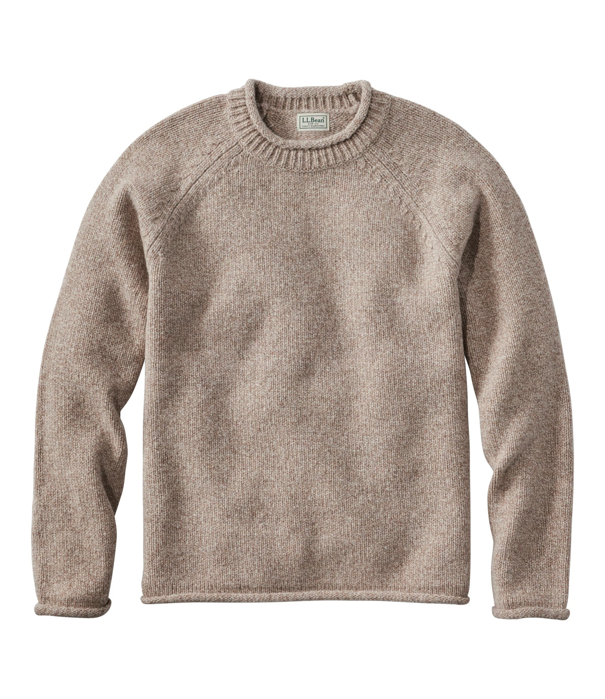 Men's Lambswool Rollneck Sweater - Natural
