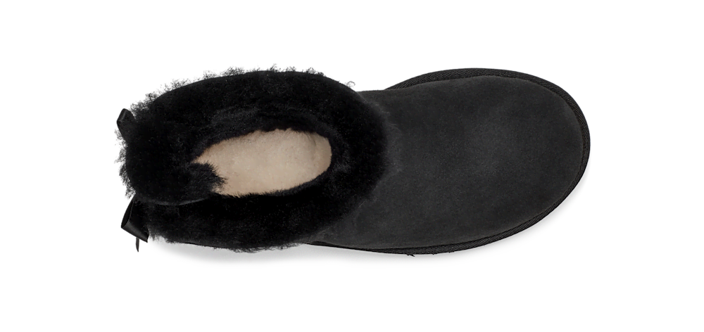 Women's Mini Sheepskin Bow Boot - Moonlight