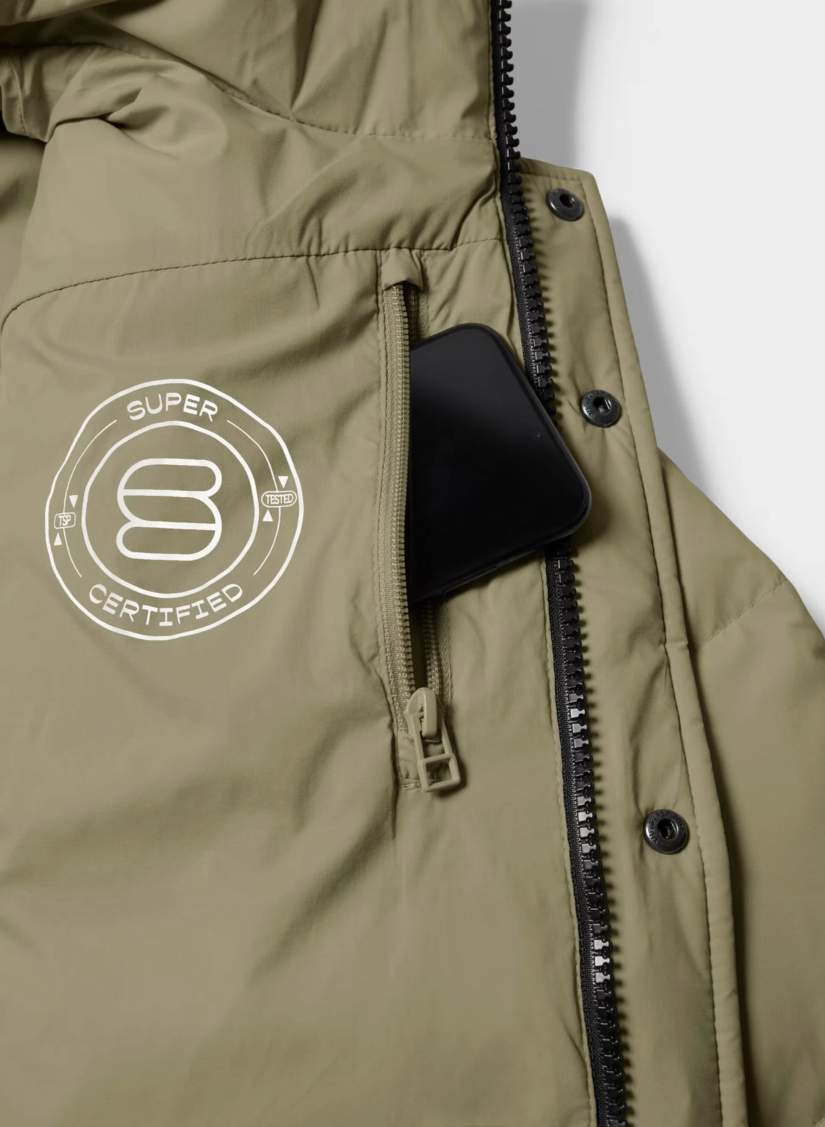 Short Down Puffer Jacket - Blue
