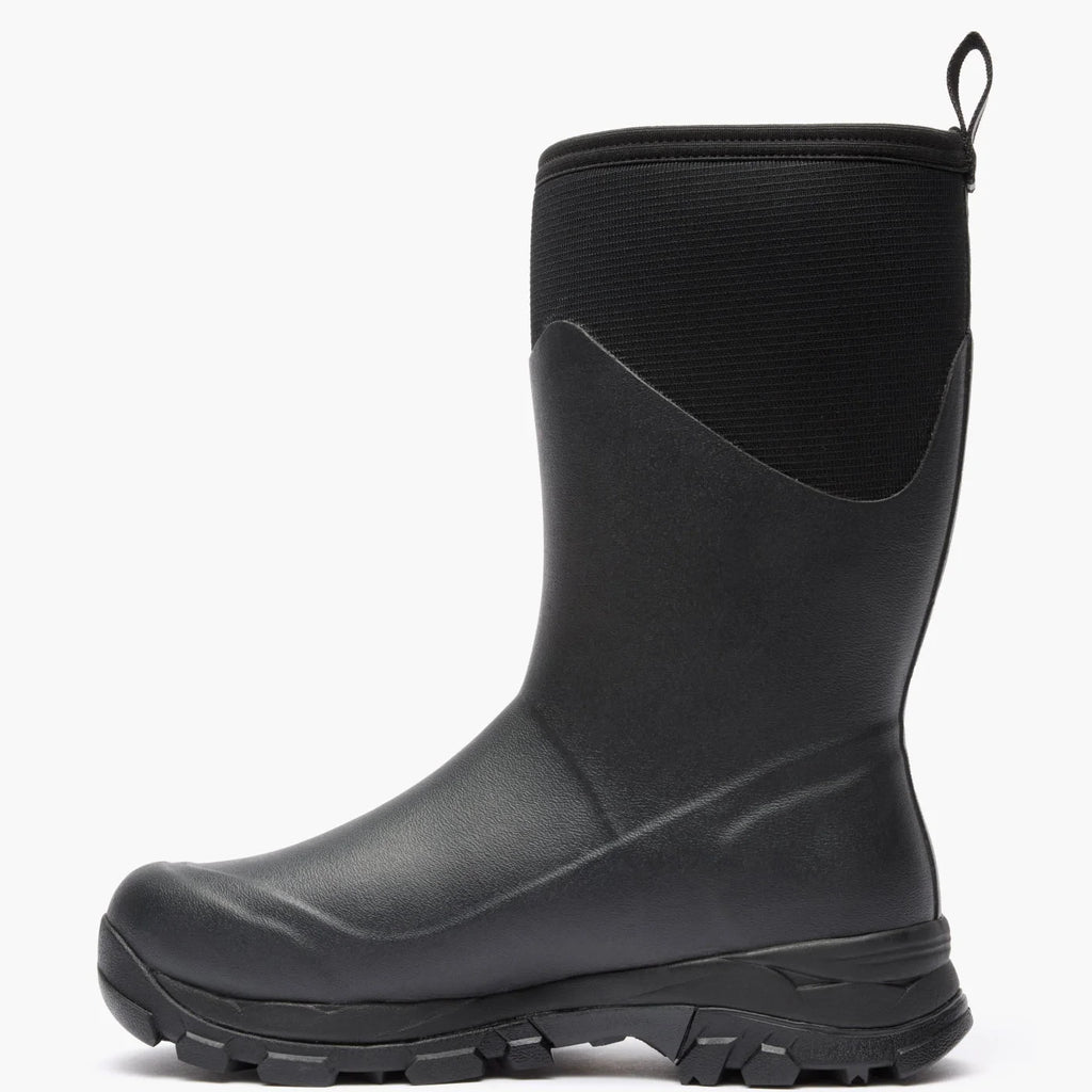 Men's Insulated Waterproof Mid Ice Grip Boot - Black