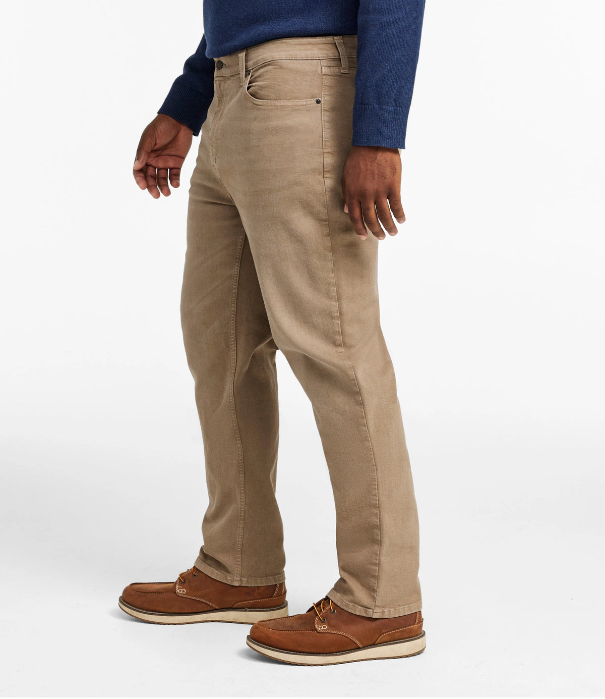 Men's Stretch Straight-Leg Jeans - Tan