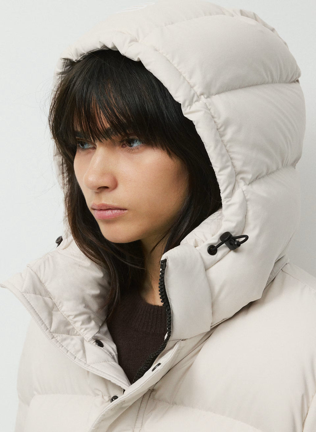 Long Down Puffer Jacket - Blue