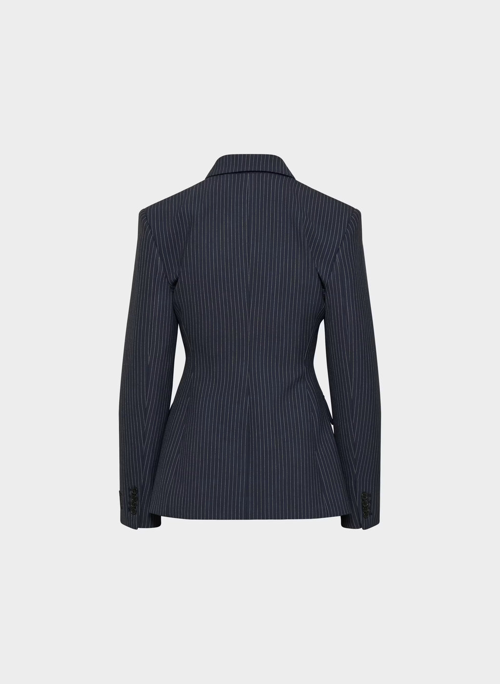 Single-Breasted Stretch Blazer - Brown Check