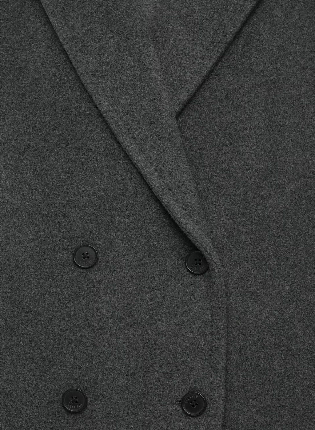 Double-Breasted Wool Cashmere Coat - Herringbone