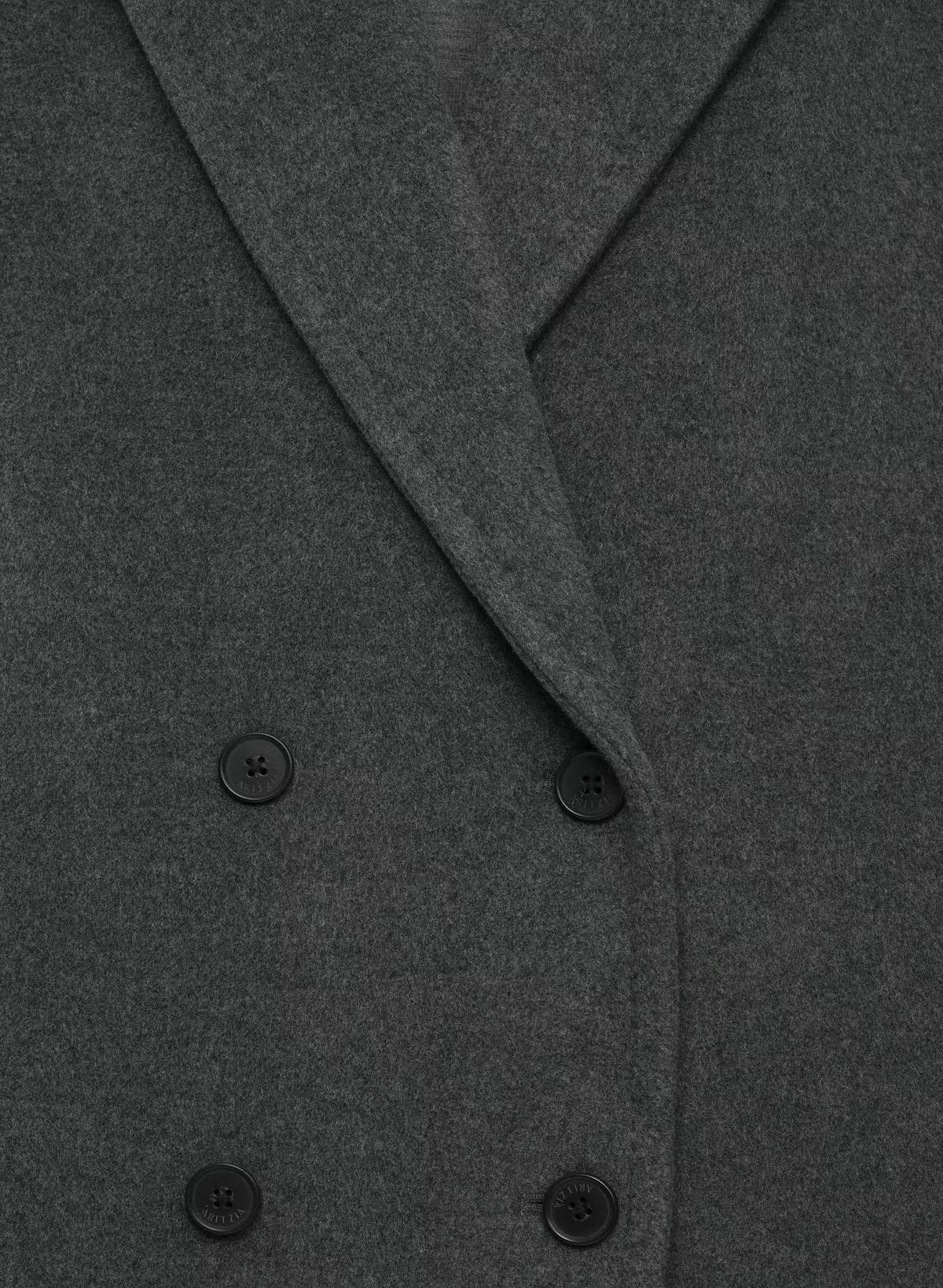 Double-Breasted Wool Cashmere Coat - Herringbone