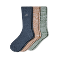 Men's Rib Knit Crew Socks - 3 Pack