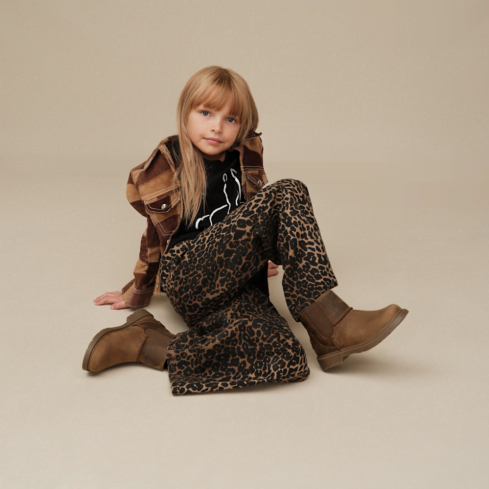 Kids' Waterproof Leather Chelsea Boots - Walnut