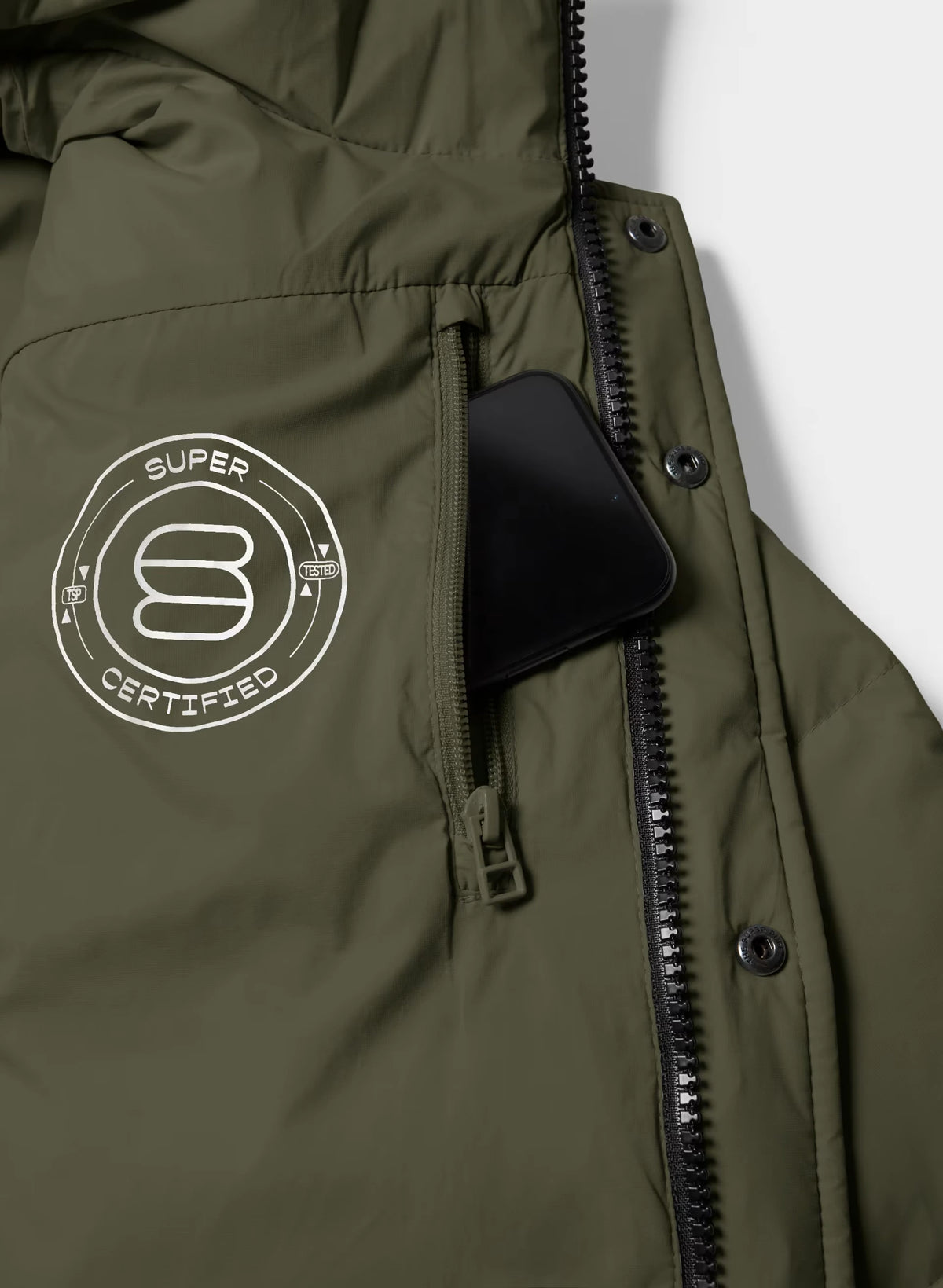 Short Down Puffer Jacket - Blue