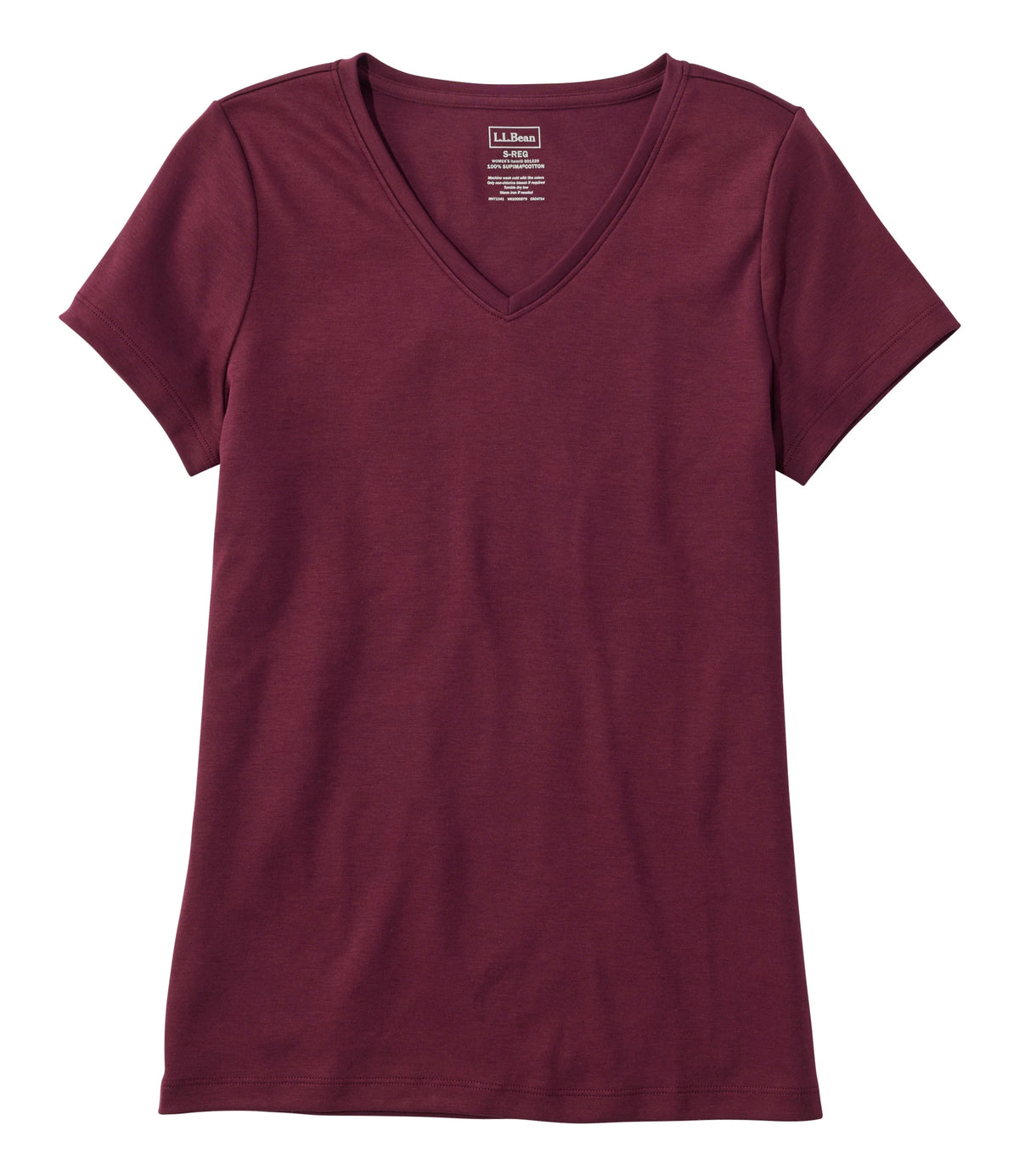 Women's Pima Cotton V-Neck T-Shirt - Black