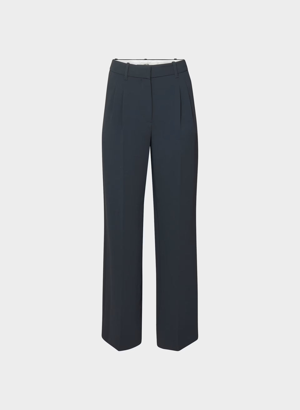 High-Rise Wide-Leg Crepe Trousers - Sand