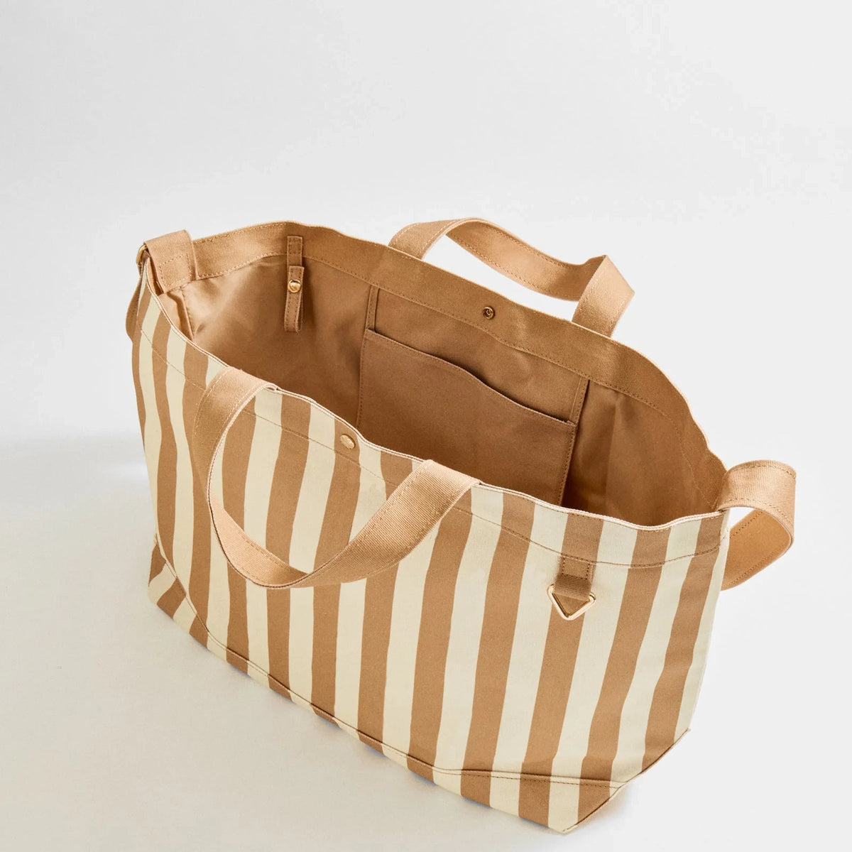 Striped Canvas Tote - Dune