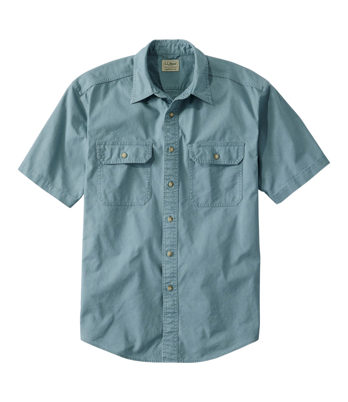Men's Short Sleeve Canvas Shirt - Green