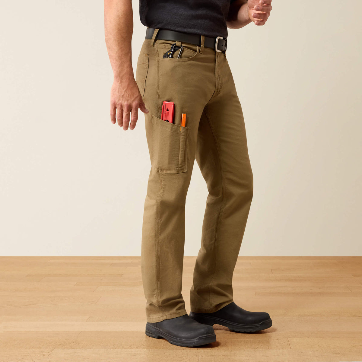 Men's Relaxed Stretch Canvas Work Pants - Khaki
