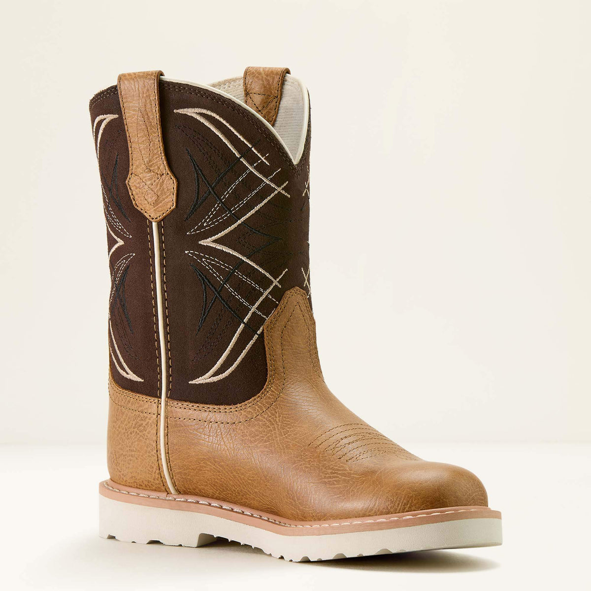 Kids' Round Toe Western Boots - Brown